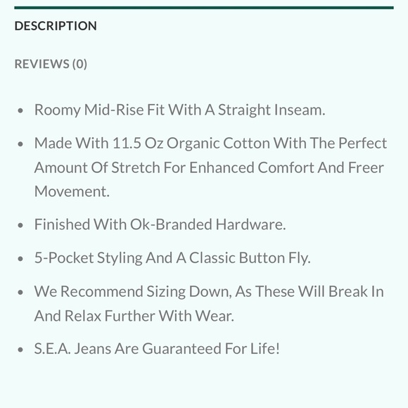 Outerknown Fillmore Boyfriend Stretch Button Fly Casual Jeans in Salt NWT - Picture 10 of 10